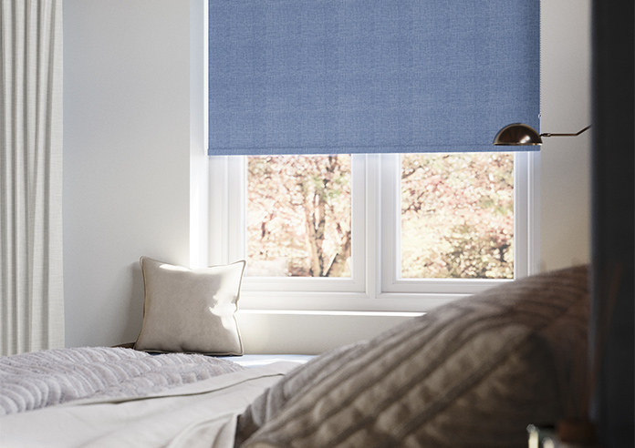 Modena (Blackout), Bright Blue - Twist&Fit Roller Blind - Image 5